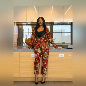 Gladice African Print Blazer and Pant Set